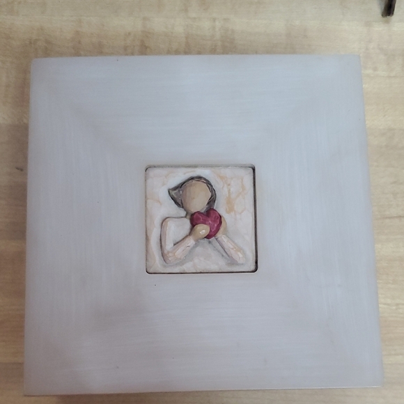 Willow Tree Gray and Red Jewelry Organizer - Picture 1 of 8